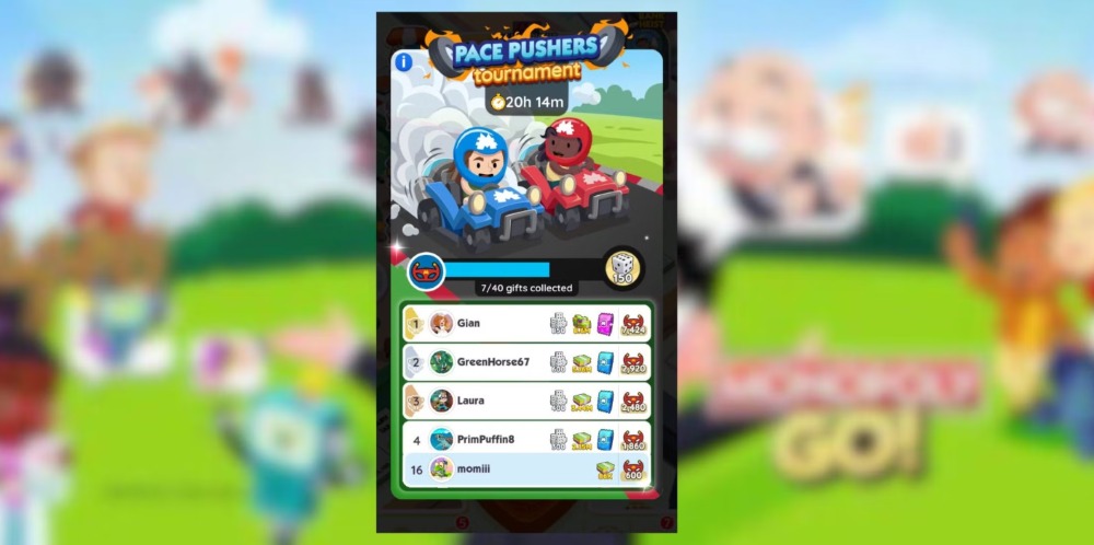 Monopoly GO: Pace Pushers Tournament Rewards And Milestones (Mar 22)